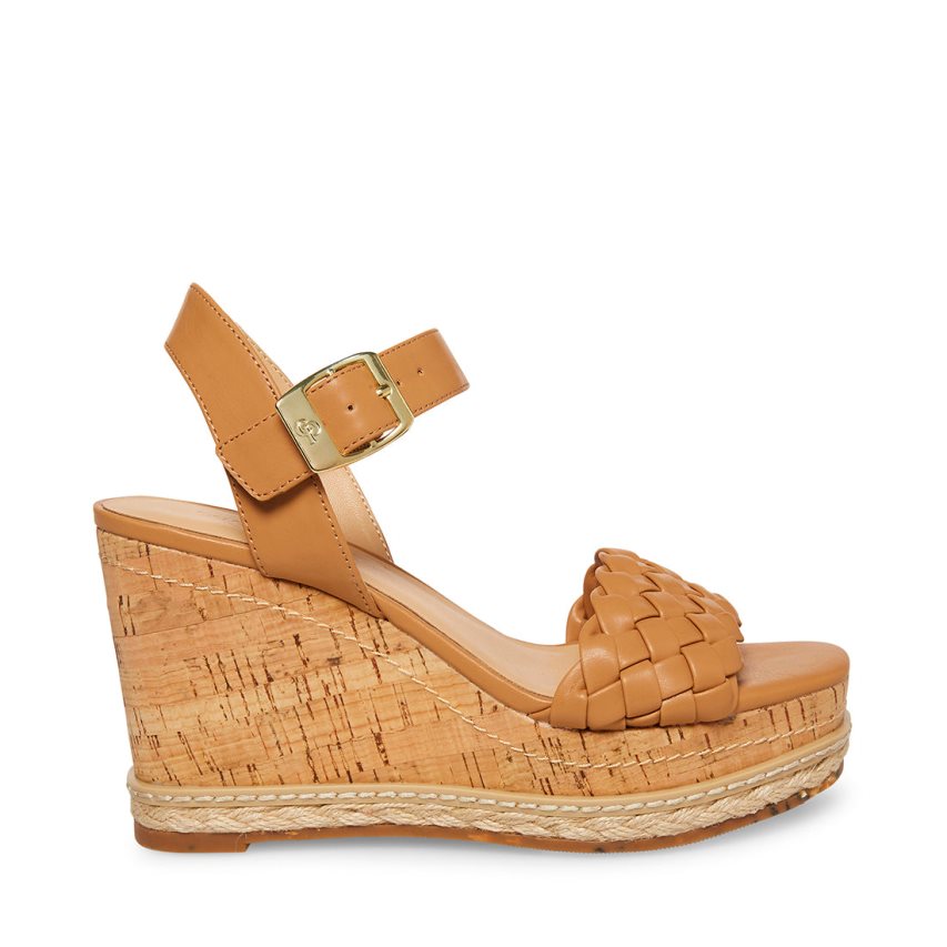 Sandalias Tacones Steve Madden Jitney Camel Mujer Marrones | ES LX86E3